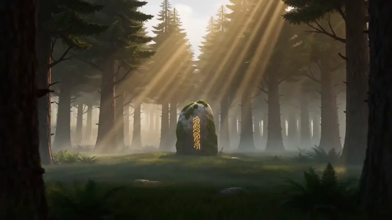 Midgard, a floating island on the world tree